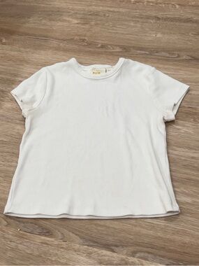 White Anthropologie tee